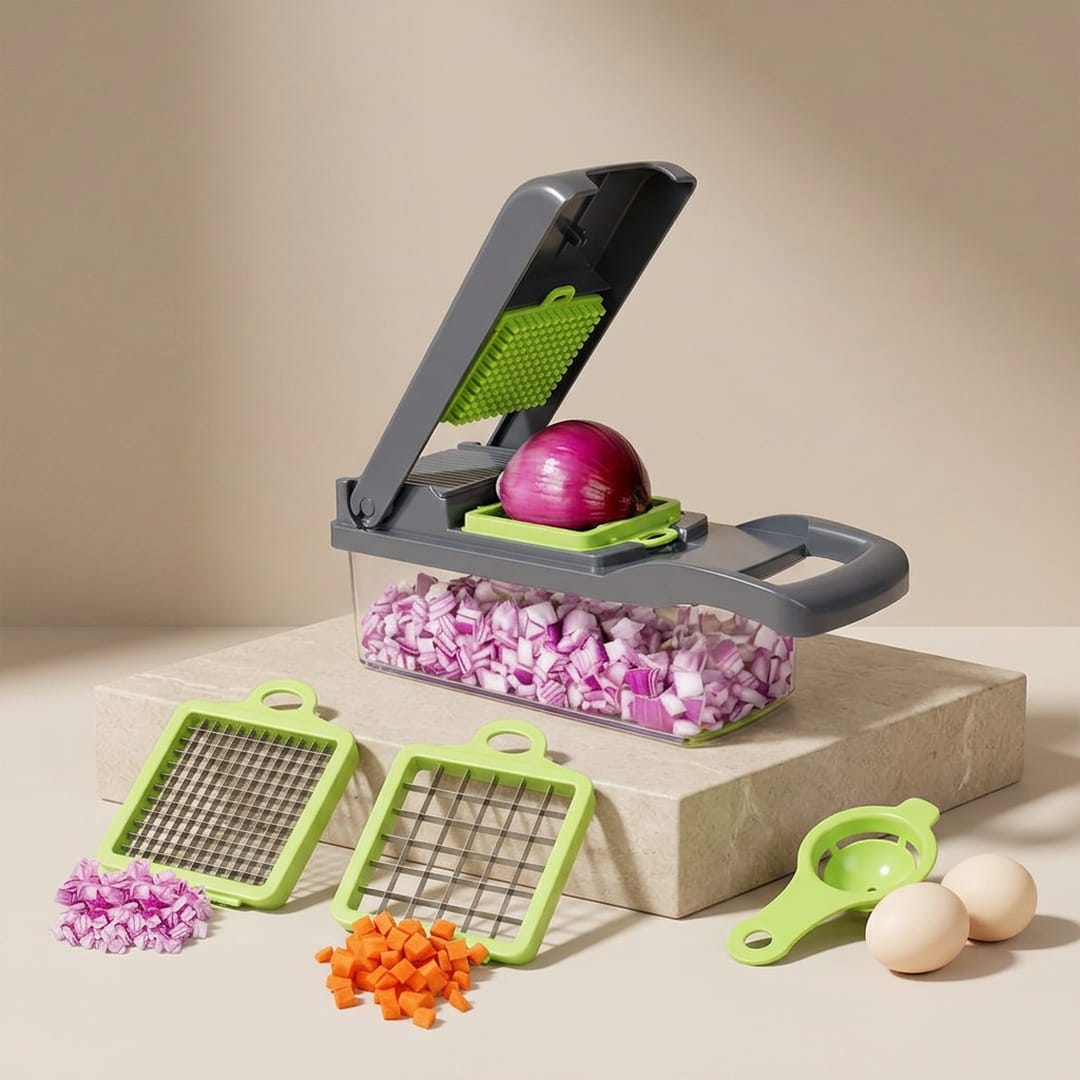 16 In 1 Vegetable Chopper, Salad Fruit Vegetable Food Chopper Slicer Peeler
