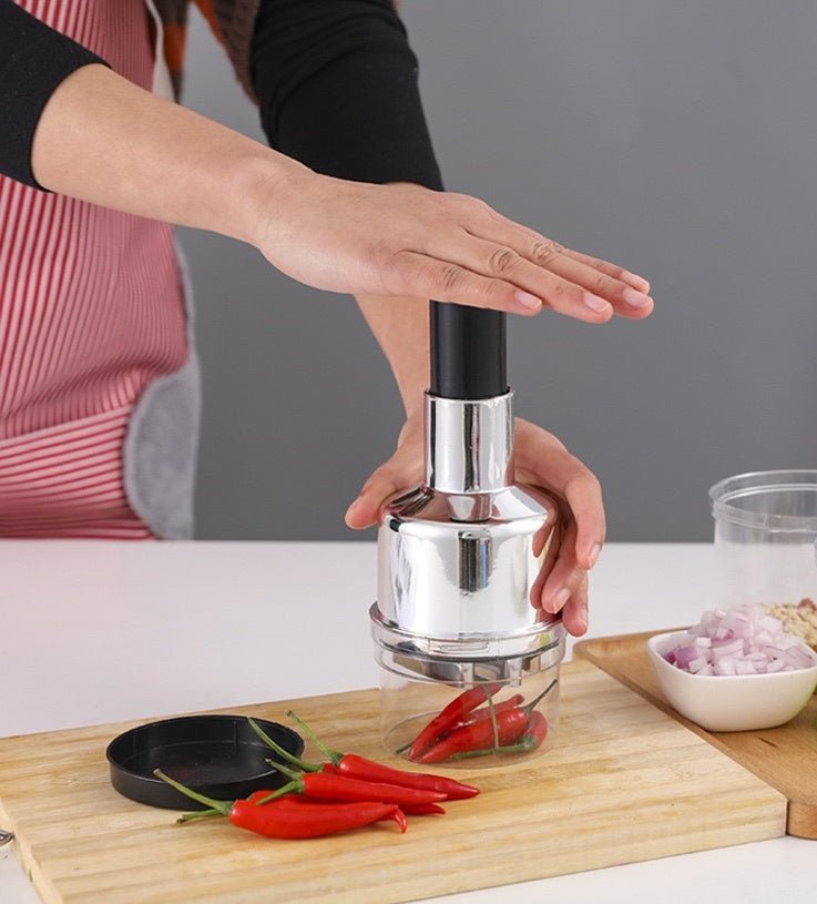 Multi-Function Garlic Crusher Clap Knife Vegetable Cutter